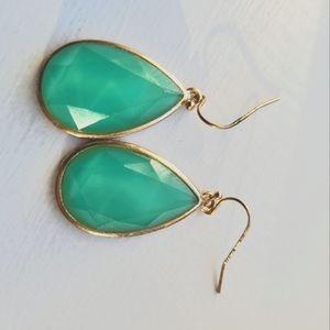 Green earrings